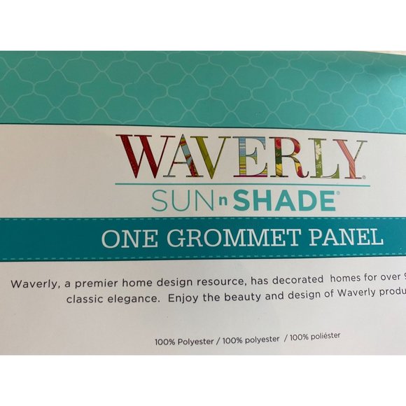 Waverley Sun Shade One Resort Sheer  Grommet Panel  52"x 108" NEW Without Packag - Picture 3 of 4